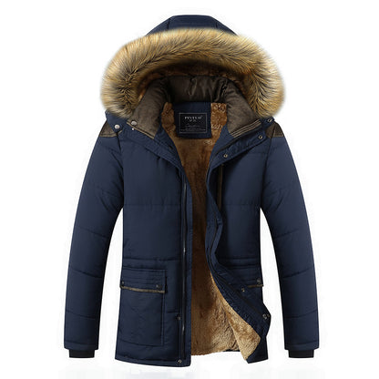 Arctano Men's Plush-Lined Winter Parka - Ultimate Cold Protection