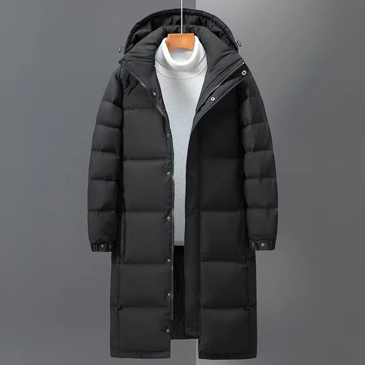 Arvento Unisex Mid-Length Down Jacket - Winter Style Essential