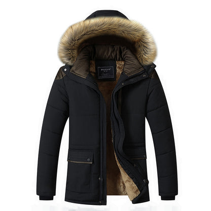 Arctano Men's Plush-Lined Winter Parka - Ultimate Cold Protection